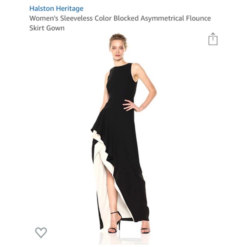 Sleeveless  black and white dress